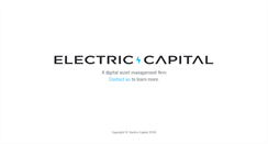 Desktop Screenshot of electriccapital.com